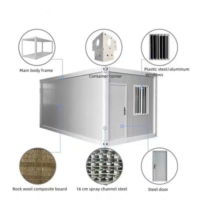 Γρήγορη εγκατάσταση Prefab Container House με πάτωμα MGO