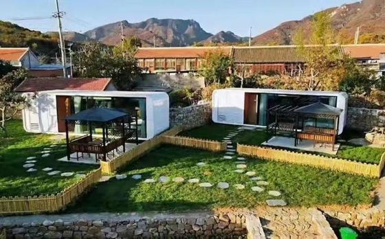 Προσαρμοσμένα δύο ορόφους σπίτια σχεδιασμός κοντέινερ σπίτι με τοίχο σάντουιτς πάνος