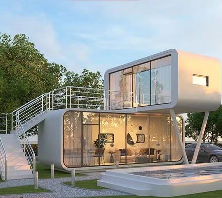 Εστιατόριο Apple Cabin Prefab House με τοίχο από ξύλο και ανθεκτικό στο καιρό υλικό