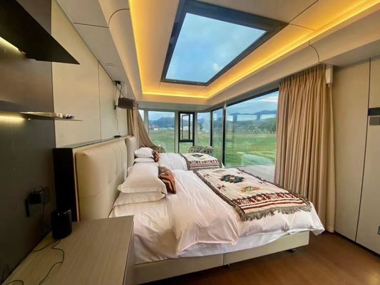 Προσαρμοσμένο εξωτερικό γυαλί Bright Cottage Camping Hotel για ζευγάρια Holiday Cottage