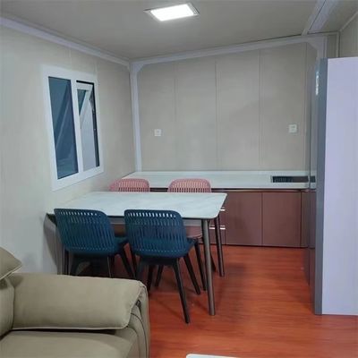 20ft σύγχρονο σπίτι εμπορευματοκιβωτίου με EPS σάντουιτς πάνελ στέγη και διπλή πτέρυγα επέκταση
