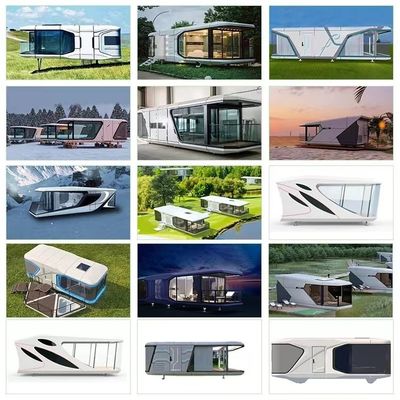 Σύγχρονο σχεδιασμό Capsule House Λοξοφόρα προετοιμασμένα σπίτια για τις ανάγκες