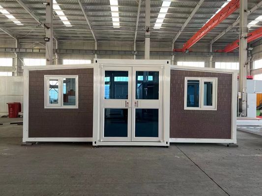 Σύγχρονο σχεδιασμό 20ft 40ft διπλή πτέρυγα αναδιπλούμενη καμπίνα για εξωτερικούς χώρους και προσαρμογή